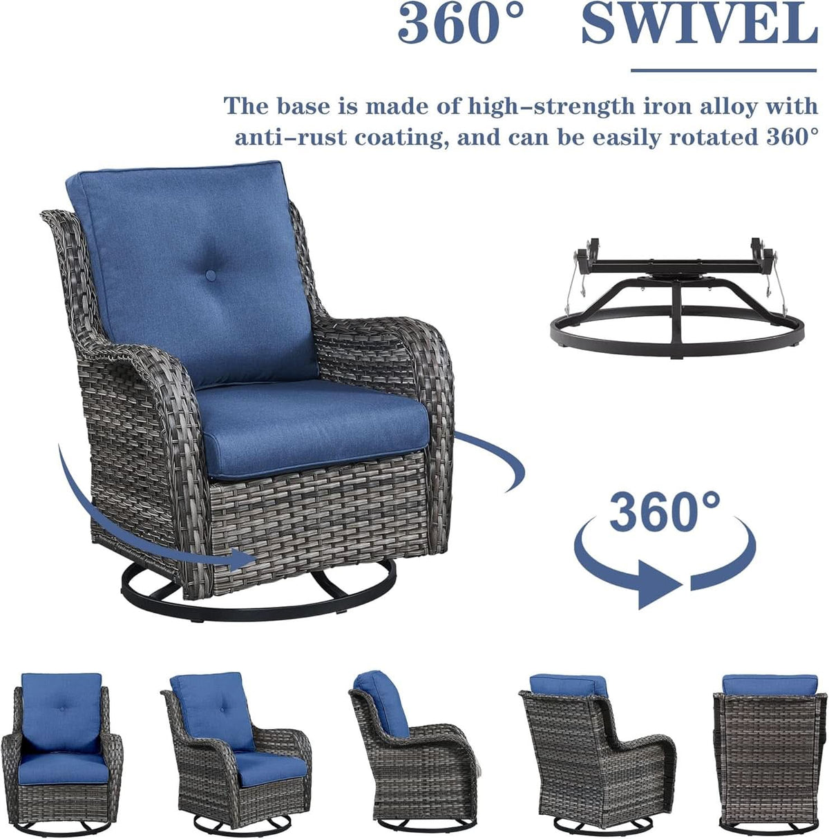 5 Piece Patio Wicker Set With Propane Fire Pit Table